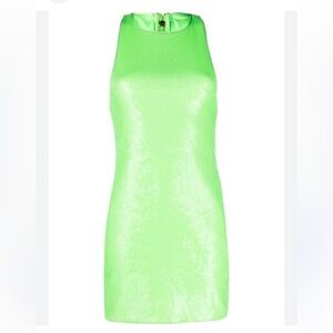Rotate Neon Green Dress